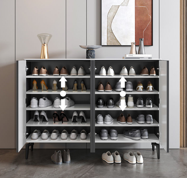 Multifunctional elegant shoe rack storage organizer in independent shoe cabinet