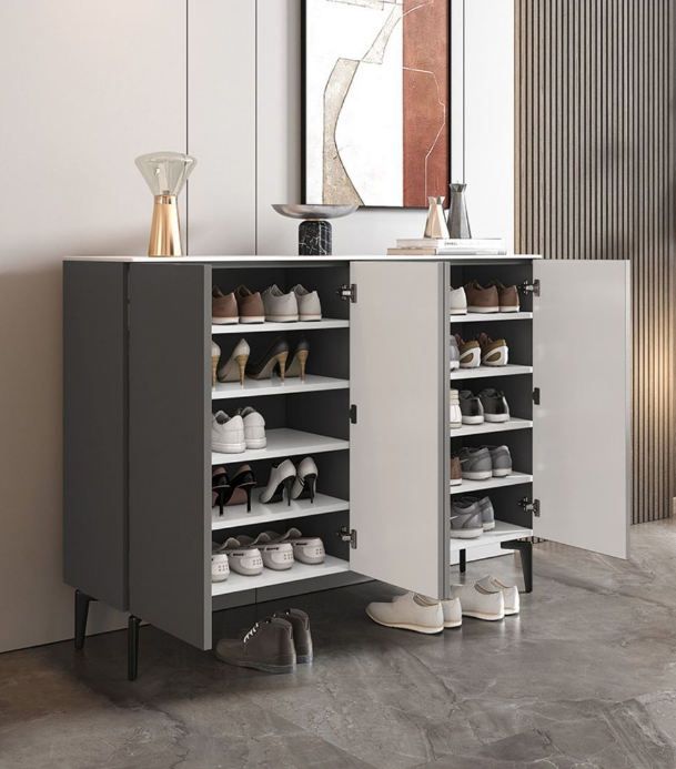 Multifunctional elegant shoe rack storage organizer in independent shoe cabinet