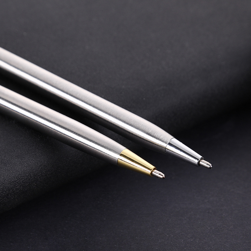 2024 Hot Sale Slim Ball Pen Quality Gift luxury metal ball point pen custom logo pens