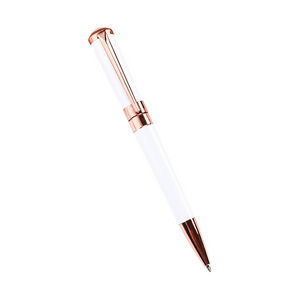 Luxury High Quality Ball Pen Custom Logo Rose Gold Metal Pen Laser