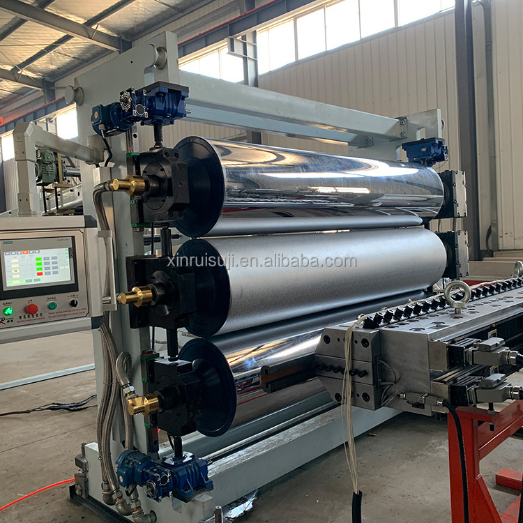 Plastic ABS PC Luggage Sheet Extrusion Making Machine With Vacuum Forming Machine