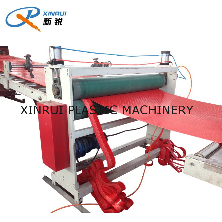 PVC floor mat calendering extrusion making machine