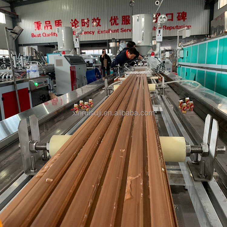 Recycled PP PE WPC Decking And Flooring Profile Making Machine Wood Plastic Composite Profile Machine