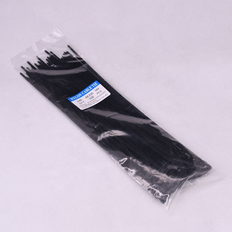 4*300mm Self-locking cable tie nylon cable tie customizable