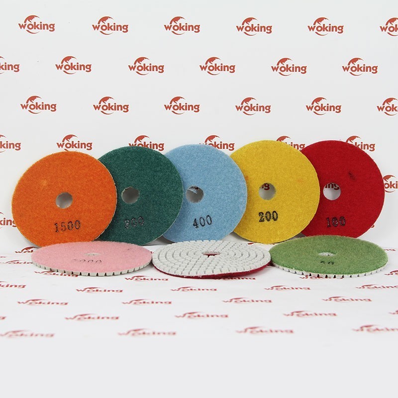 angle grinder diamond adhesive wet polishing pads for glass polishing