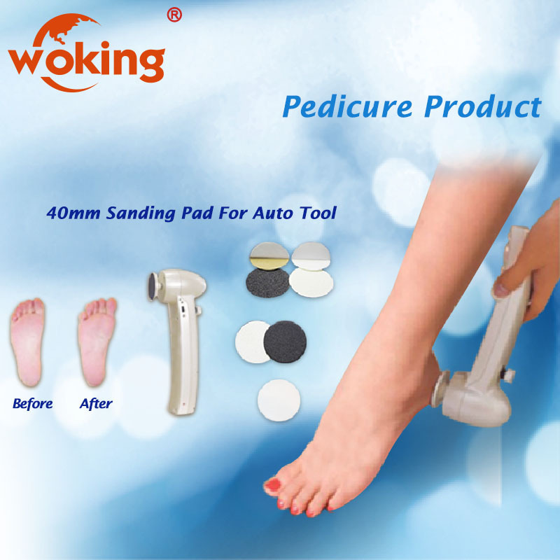 Foot File Sandpaper Discs Pedicure Tool for Dry Cracked Dead Skin on Heels & Feet