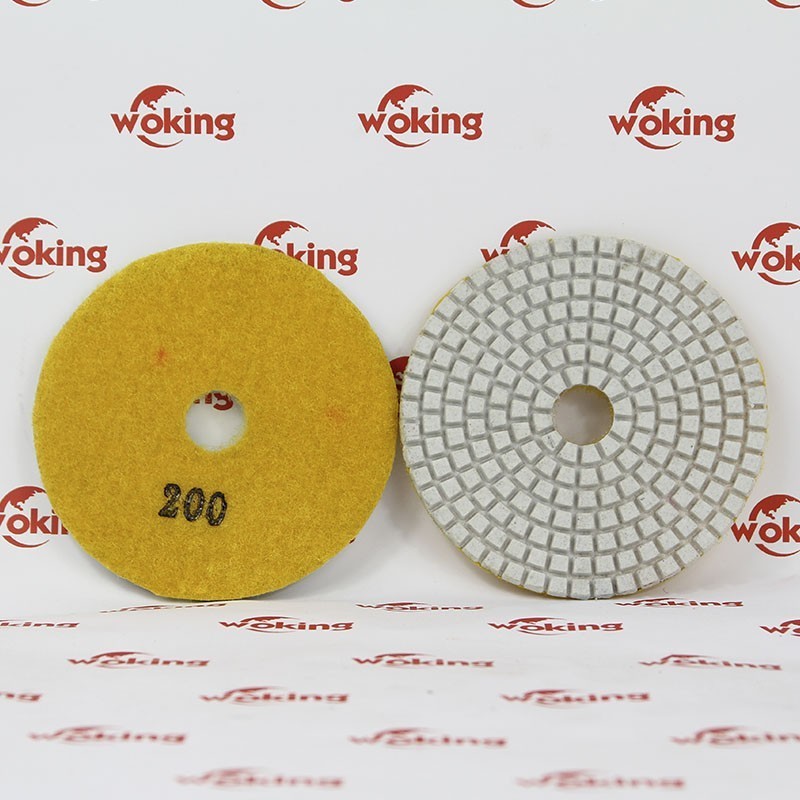 angle grinder diamond adhesive wet polishing pads for glass polishing