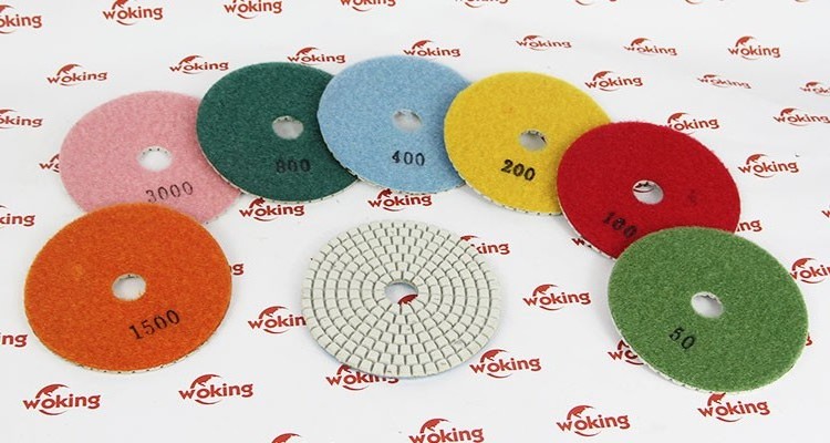 angle grinder diamond adhesive wet polishing pads for glass polishing