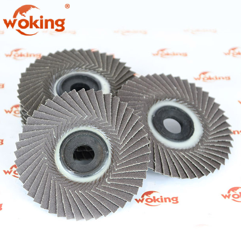 100x3x16mm Quick Change Sanding Flap Disc Grinding Wheel For Angle Grinder