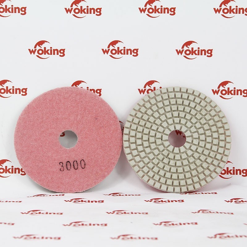 angle grinder diamond adhesive wet polishing pads for glass polishing