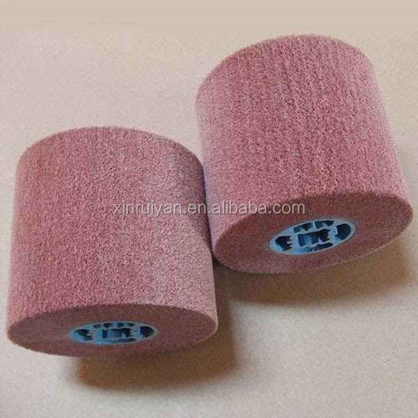 Interleaved Non Woven Flap Wheels Abrasive Grinding Tool Flap Wheel Drum With Keyhole Arbor