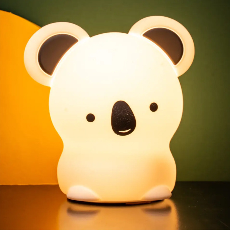 7 Color changing bulb mood Cute Koala baby nightlight for kids with remote control