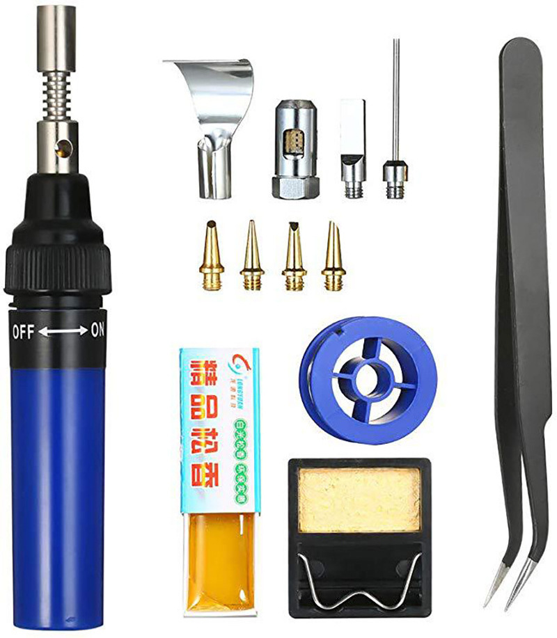 13-piece soldering iron set Welding Pen Burner Blow Torch Gas Soldering Iron