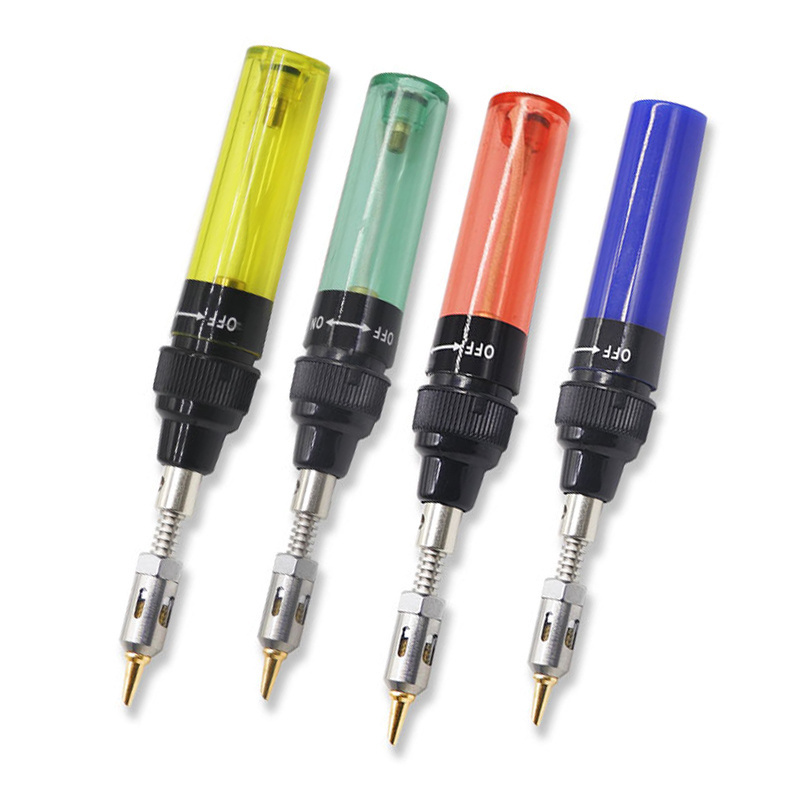 1300 Degree Celsius Cordless Butane Tip Tool Soldering Pen Butane Yellow Gas Soldering Iron Torch