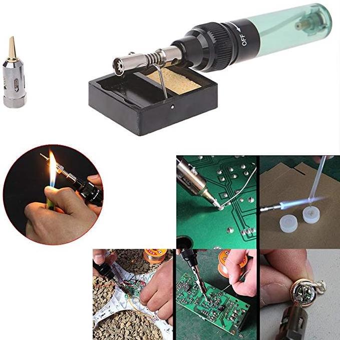 1300 Degree Celsius Cordless Butane Tip Tool Soldering Pen Butane Yellow Gas Soldering Iron Torch