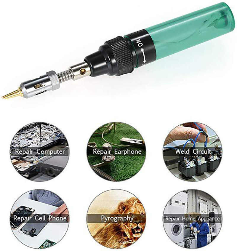 13-piece soldering iron set Welding Pen Burner Blow Torch Gas Soldering Iron