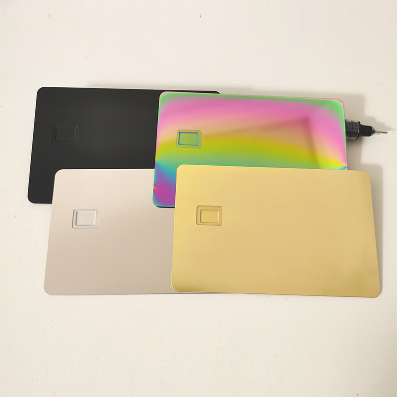 Laser Stainless Steel sublimation gold rfid NFC Business blank chip custom credit cards blank metal credit magnetic stripe card