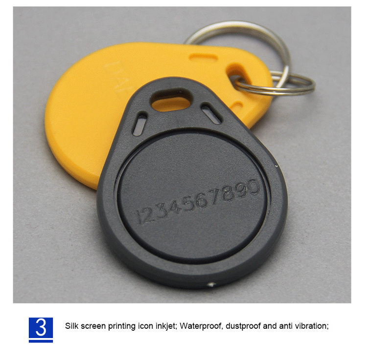 125khz RFID Keychain Stickers Tag Key ID Keyfob TK4100 Door Entry Access Control card rfid key fob