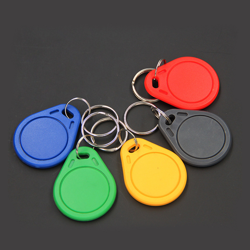 Smart IC Keychain Plastic RFID IC fob TK4100 T557 125KHz open door key button smart chip card