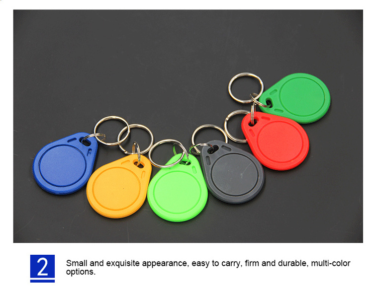 125khz RFID Keychain Stickers Tag Key ID Keyfob TK4100 Door Entry Access Control card rfid key fob