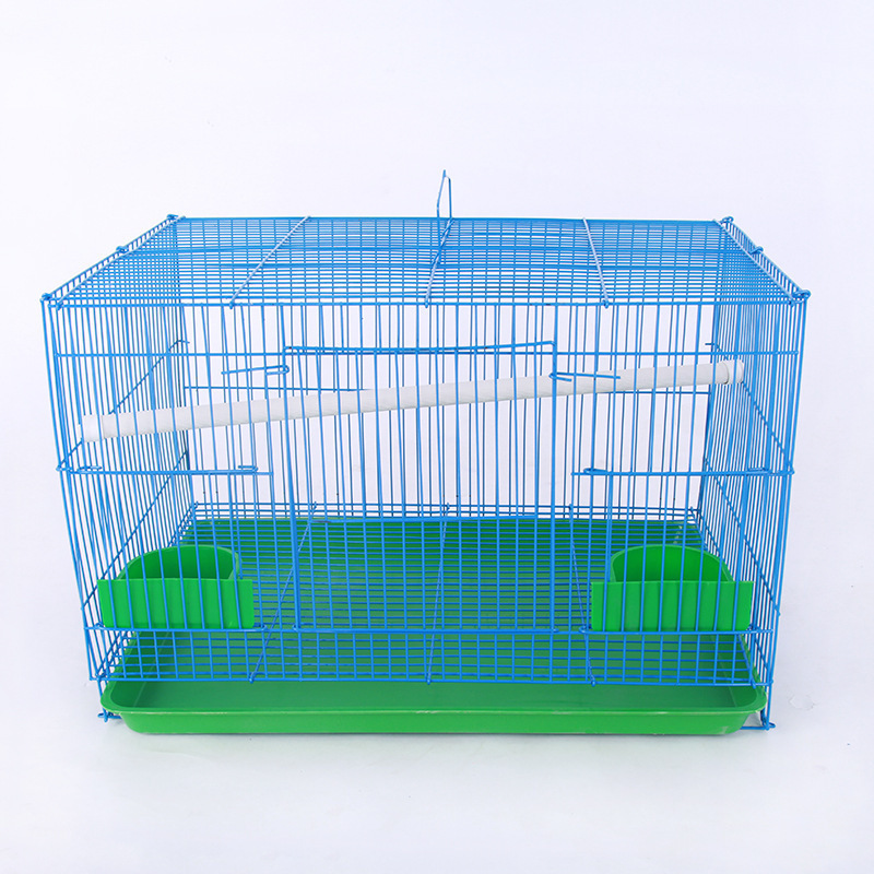 Good Selling Large Wire Bird Cage Comfortable Foldable Multi-color Parrot Bird Cage Carton Packing Sustainable Plastic Pet Cage