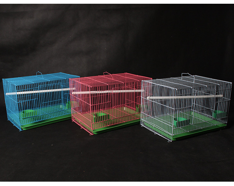 Good Selling Large Wire Bird Cage Comfortable Foldable Multi-color Parrot Bird Cage Carton Packing Sustainable Plastic Pet Cage