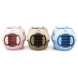 New Arrival Wholesale Portable PP Plastic Pet Dog Transport Box Cat Dog Cage Box Pet Travel Carrier