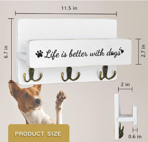 Pet Accessories Dog Leash Hook Holder and Wall Mount Hanger Organizer  Key Holder for Wall Dog Leash Holder Wall Mounted