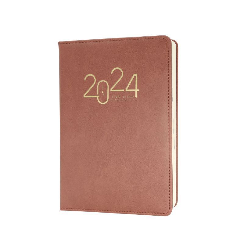 Private Label Journals And Planners Hot Stamping PU Leather Cover Weekly Monthly Planner Journal Notebook