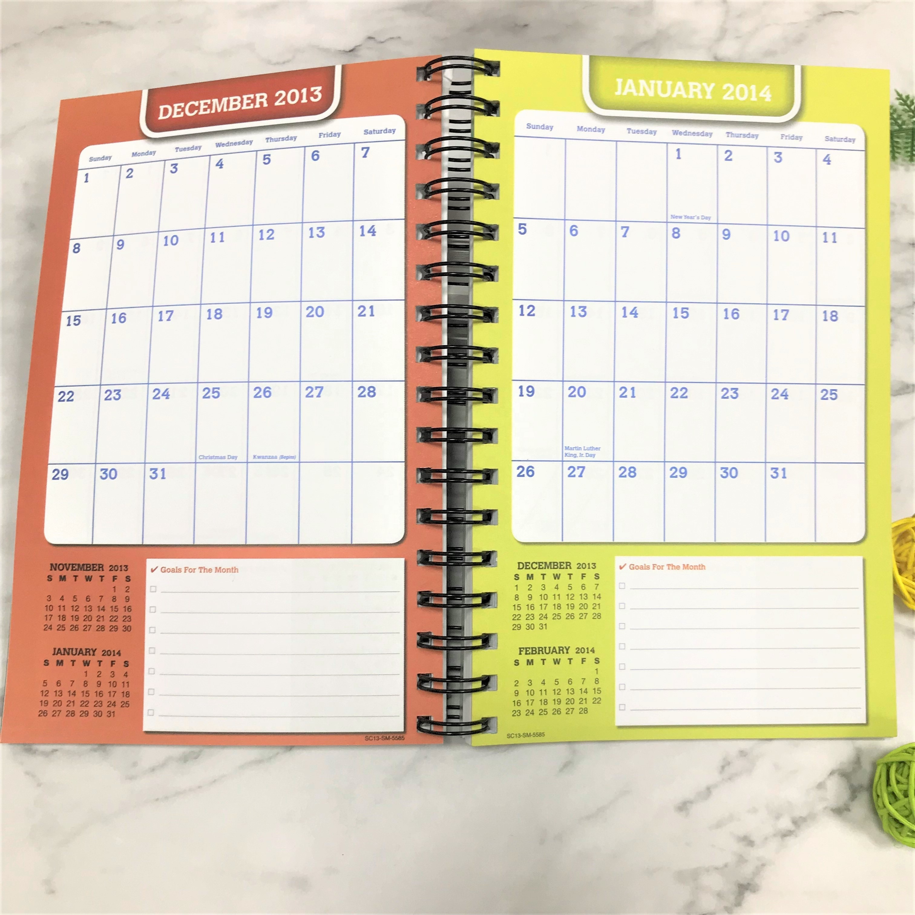 Students Parent calendar spiral new arrival agenda  planner schedule maker filler notebook handbook