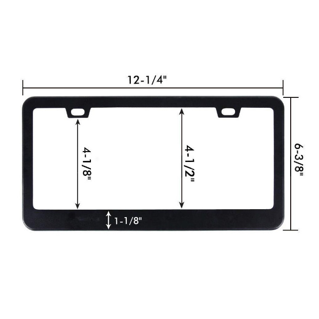 Stainless Steel License Brand Auto Accessories Car Licence Plate Frame