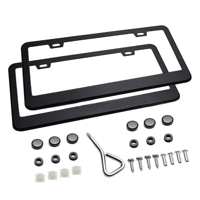 Stainless Steel License Brand Auto Accessories Car Licence Plate Frame