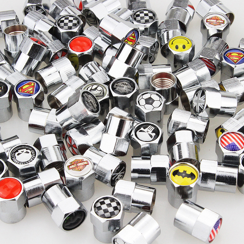 Air Brand And Keychain Custom Logo Cover Rim Aluminum Neo Chro Motorcycle Skull Tire Valve Cap