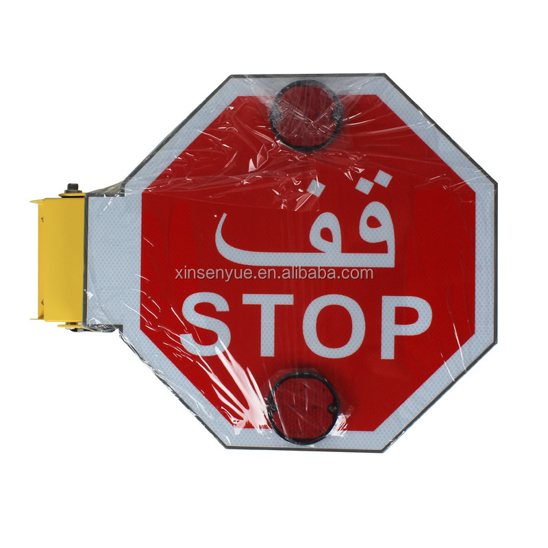 Stop sign electric for school bus auto parts in America with led warning light