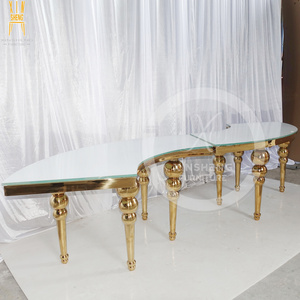 Luxury Stainless Steel Event Party wedding Serpentine Children Kid table