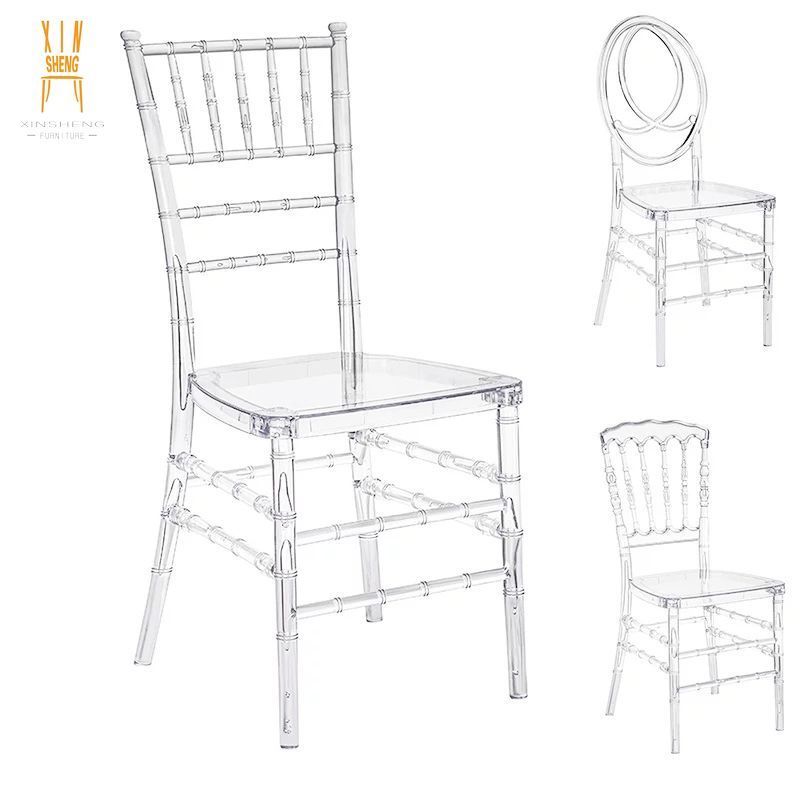 Hot Sale Strong Wedding Event Party Plastic Transparent Stackable Acrylic Crystal Resin Clear Phoenix Chiavari Chair