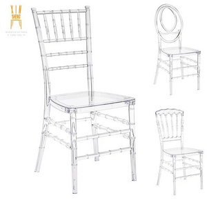 Hot Sale Strong Wedding Event Party Plastic Transparent Stackable Acrylic Crystal Resin Clear Phoenix Chiavari Chair