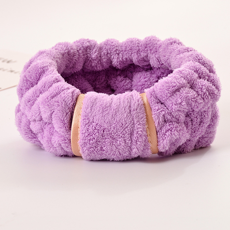 Fashionable Microfiber Fabric Spa Headband for Makeup Category Hairbands