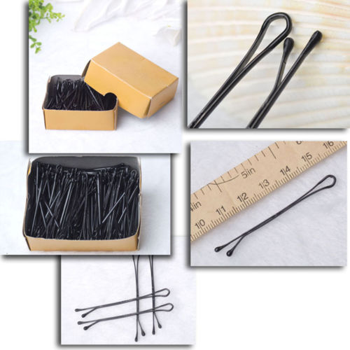 Invisible Straight/Waved Hair Clip Flat Top Bobby Pin Grip Waved Bobby Pin