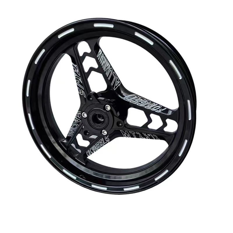 12-Inch Cool Multi-Color Motorcycle Wheels New Aluminum Alloy Electroplated Wheels Rim Hot Wheels