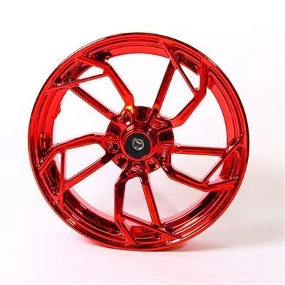 12-Inch Cool Multi-Color Motorcycle Wheels New Aluminum Alloy Electroplated Wheels Rim Hot Wheels