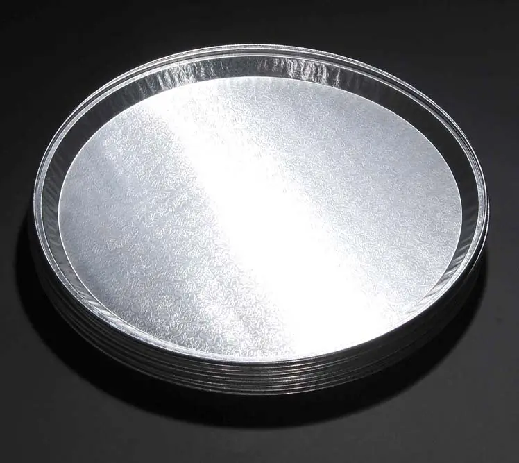 12 inch foil BBQ loaf pie pan containers aluminum plate pizza pack  box for pizza vending machine