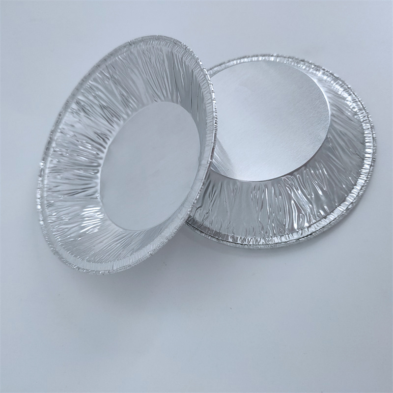 Various Sizes Disposable Pie Pans 7/8/9 Round Oven Safe Aluminum Foil Pizza Trays foil container for food