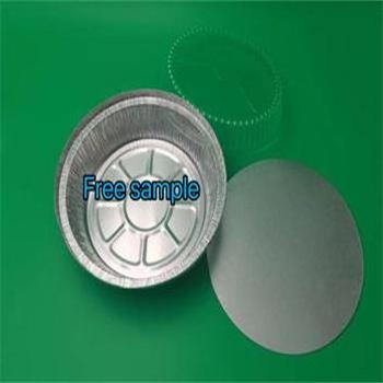 Silver foil flat round pan Chinese factory wholesale7/ 8/9 inch pizza pan aluminium foil plates/pan/dish for kitchen