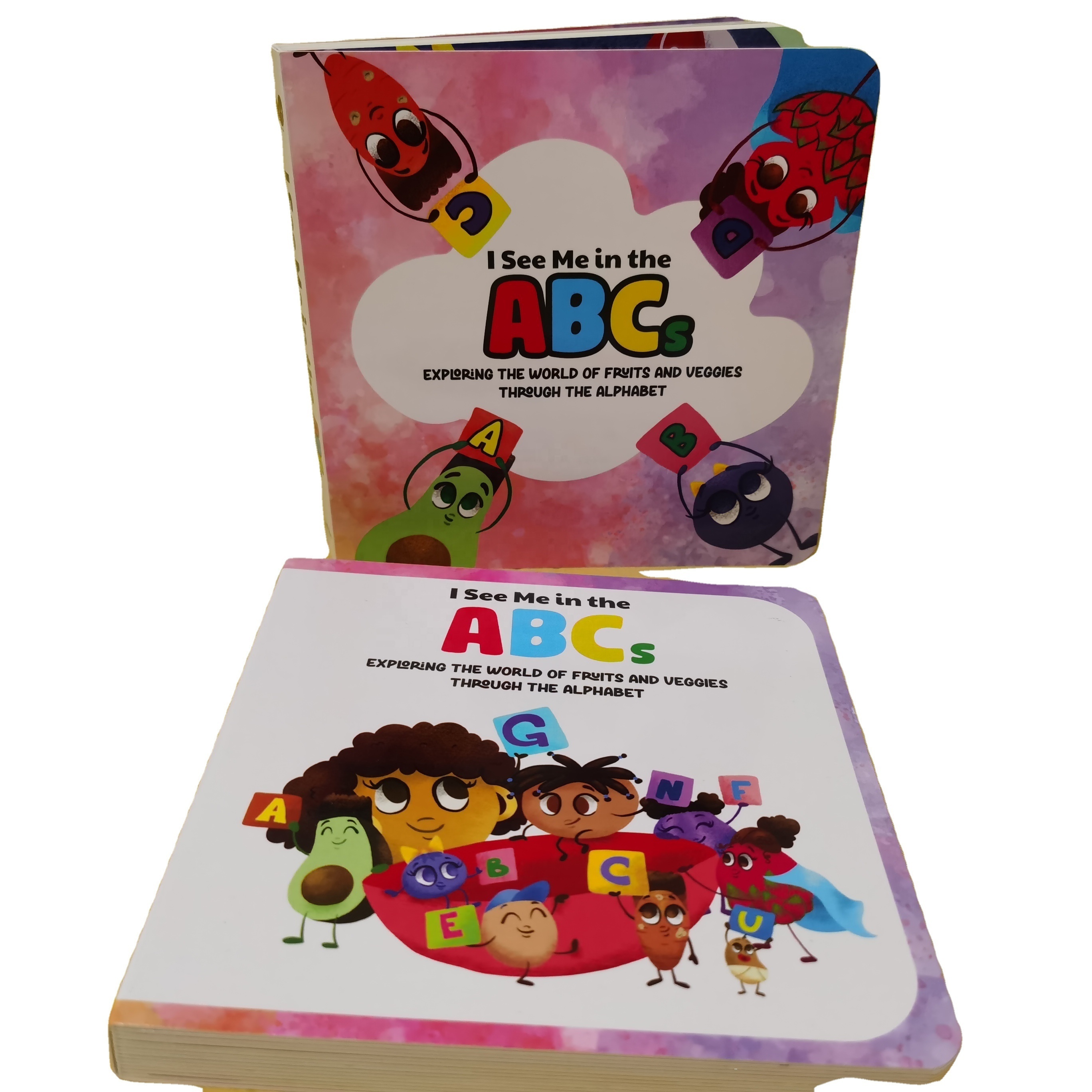 OEM children board book ABC learning, Alphabet book for kids