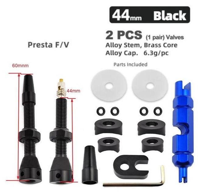 alloy stem brass core FV40 60 80MM PRESTA bike bicycle tubless valve