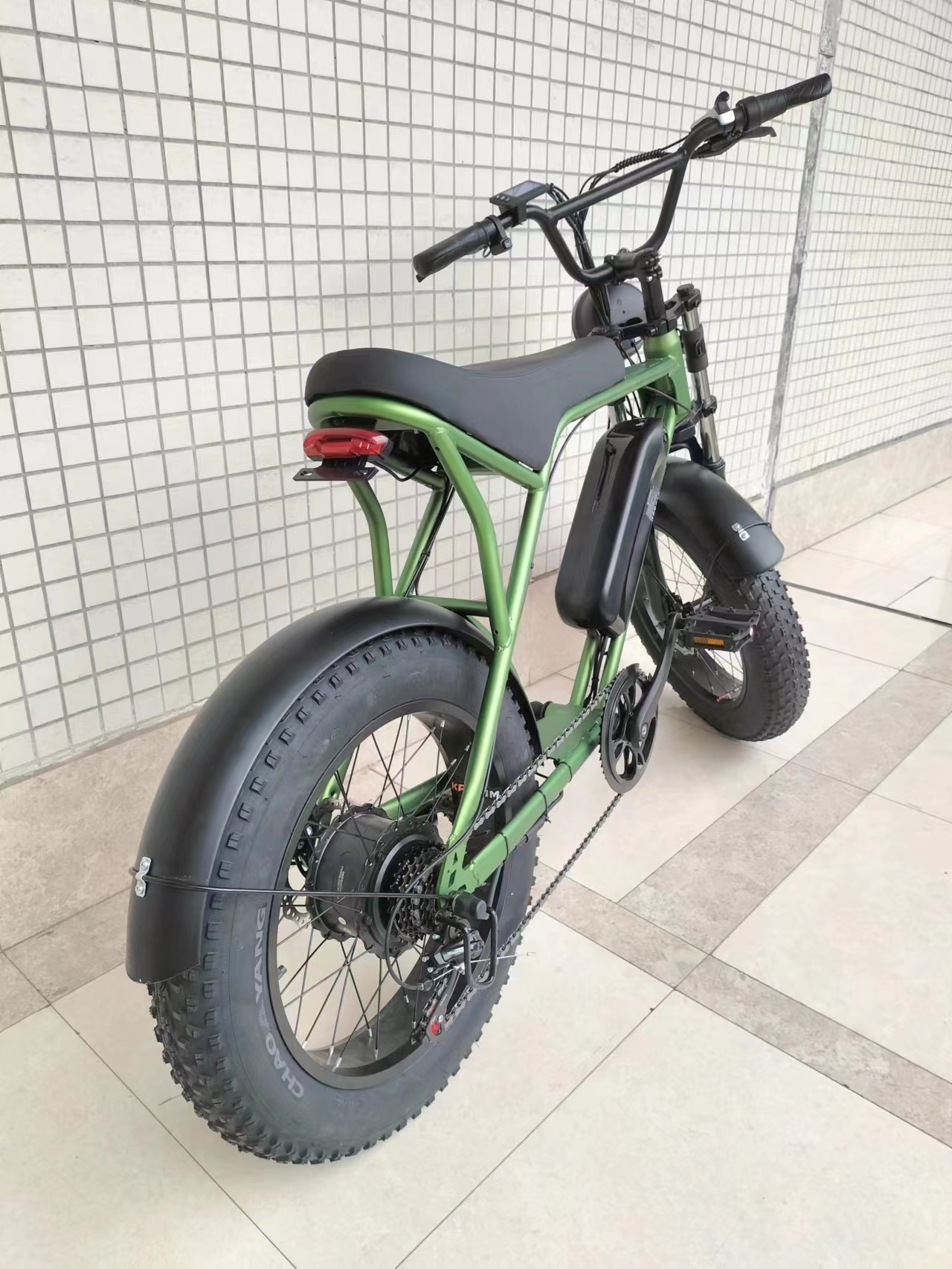 Good Quality MTB long range electric bike full suspension fatbike 20 step through fat tire ebike