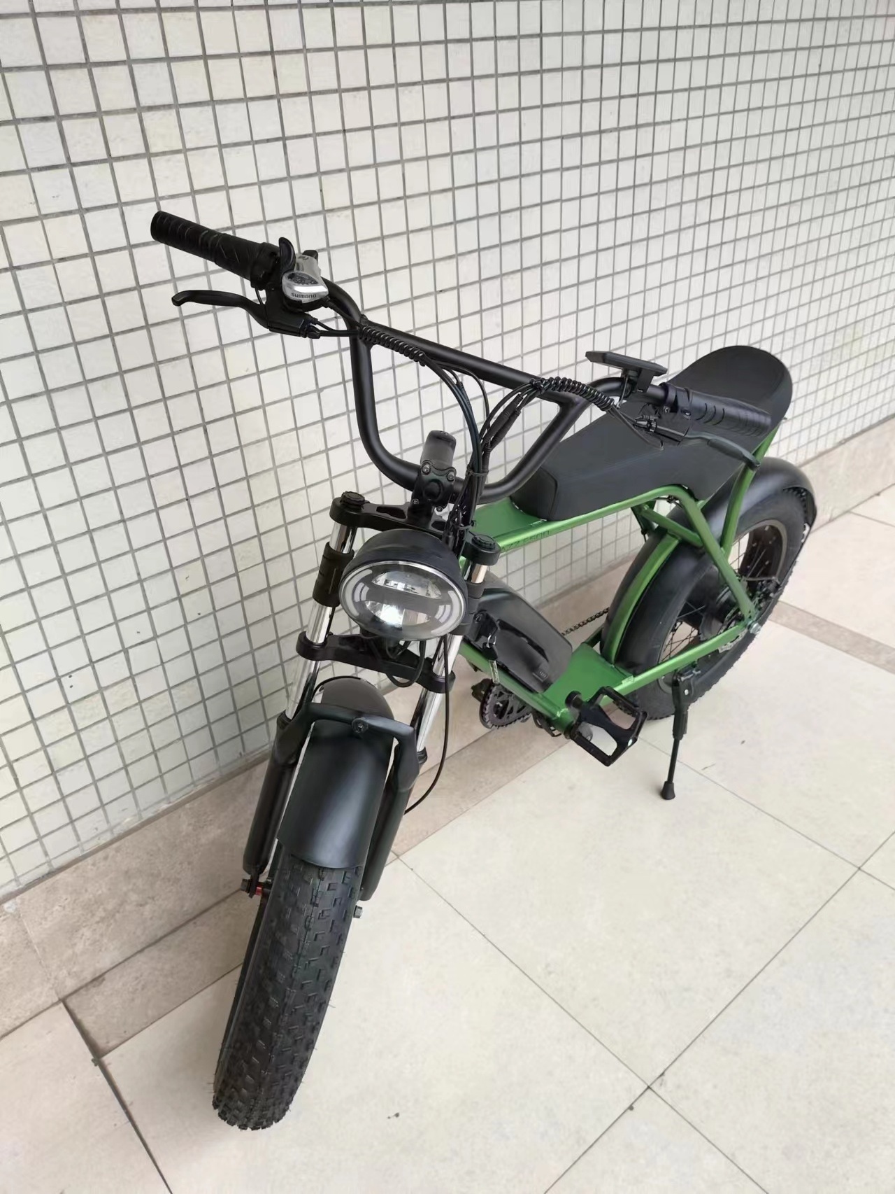 Good Quality MTB long range electric bike full suspension fatbike 20 step through fat tire ebike