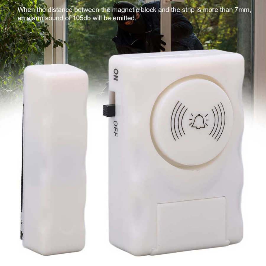 Wireless Anti-Theft Door Window Security Alarms Entry Burglar Safety Guardian Protector