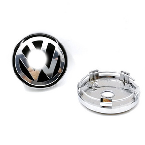 car wheel hub center caps sticker ABS 60mm Design logo car wheel center caps for Volkswagen